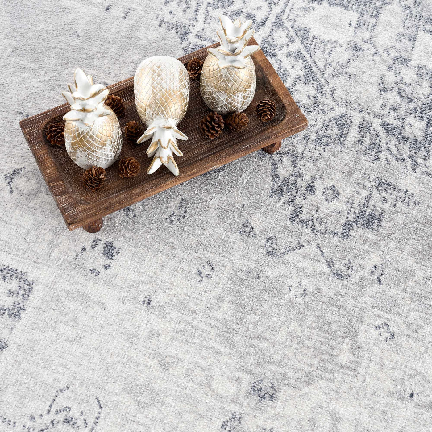 Akram Antrasit Flat Pile Washable Rug by Boutique Rugs