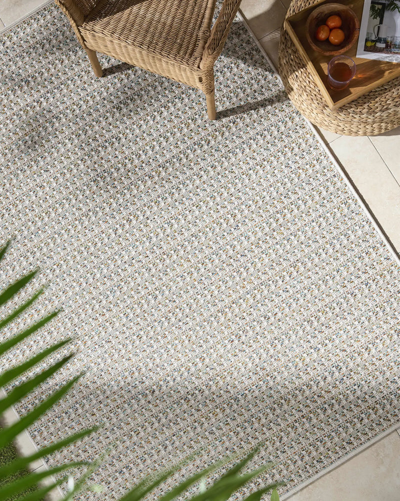 Ataret Ivory Outdoor Area Rug by Boutique Rugs