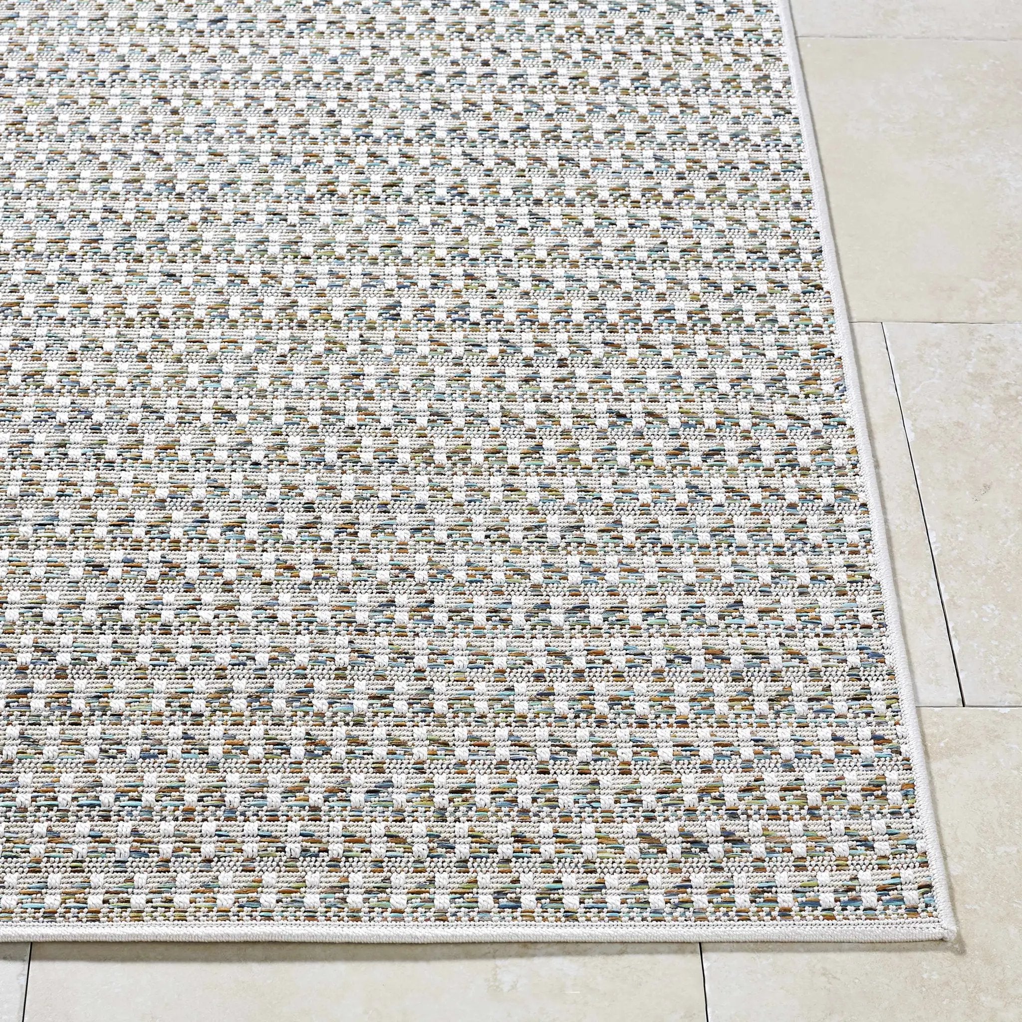 Ataret Ivory Outdoor Area Rug by Boutique Rugs