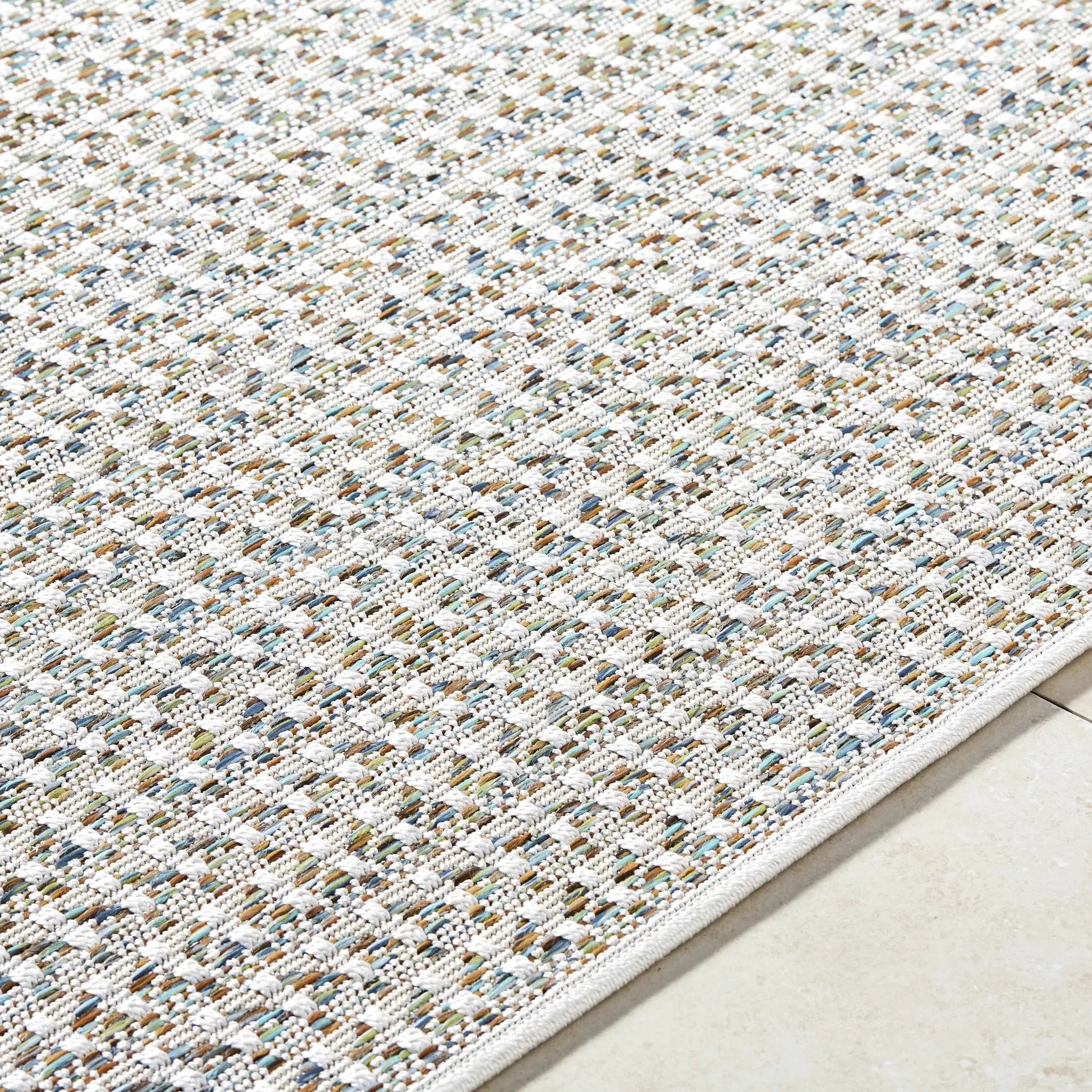 Ataret Ivory Outdoor Area Rug by Boutique Rugs