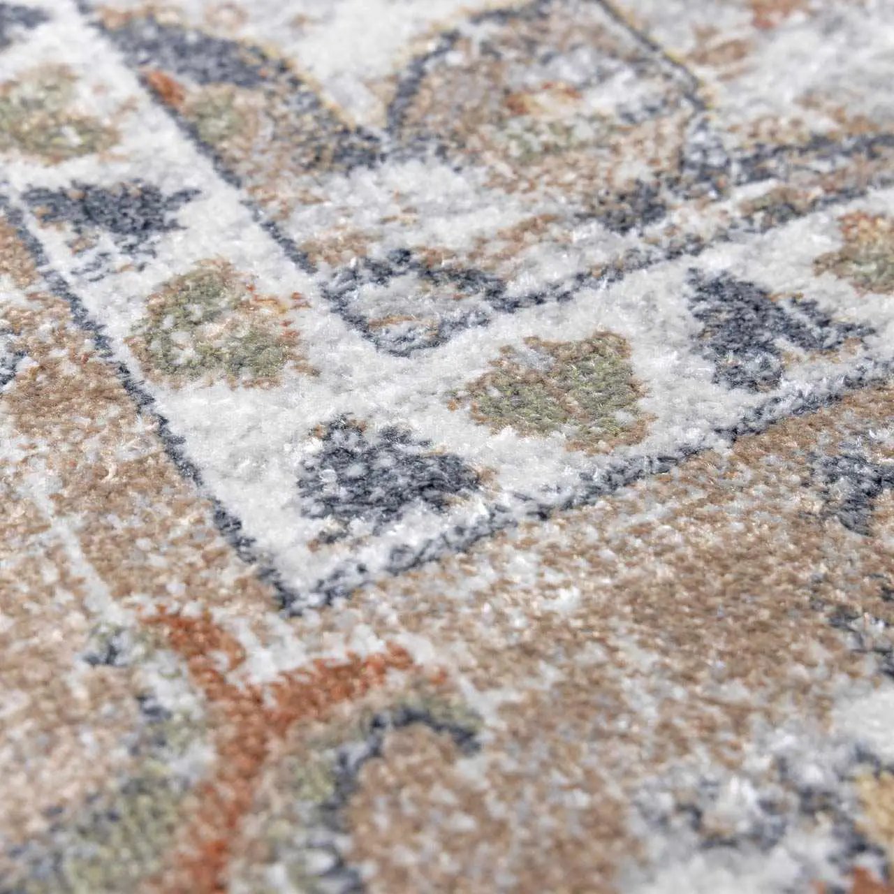 Hiti Beige Flat Pile Washable Rug by Boutique Rugs