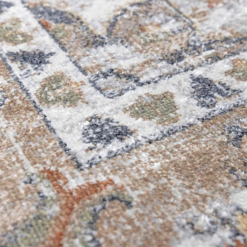 Hiti Beige Flat Pile Washable Rug by Boutique Rugs