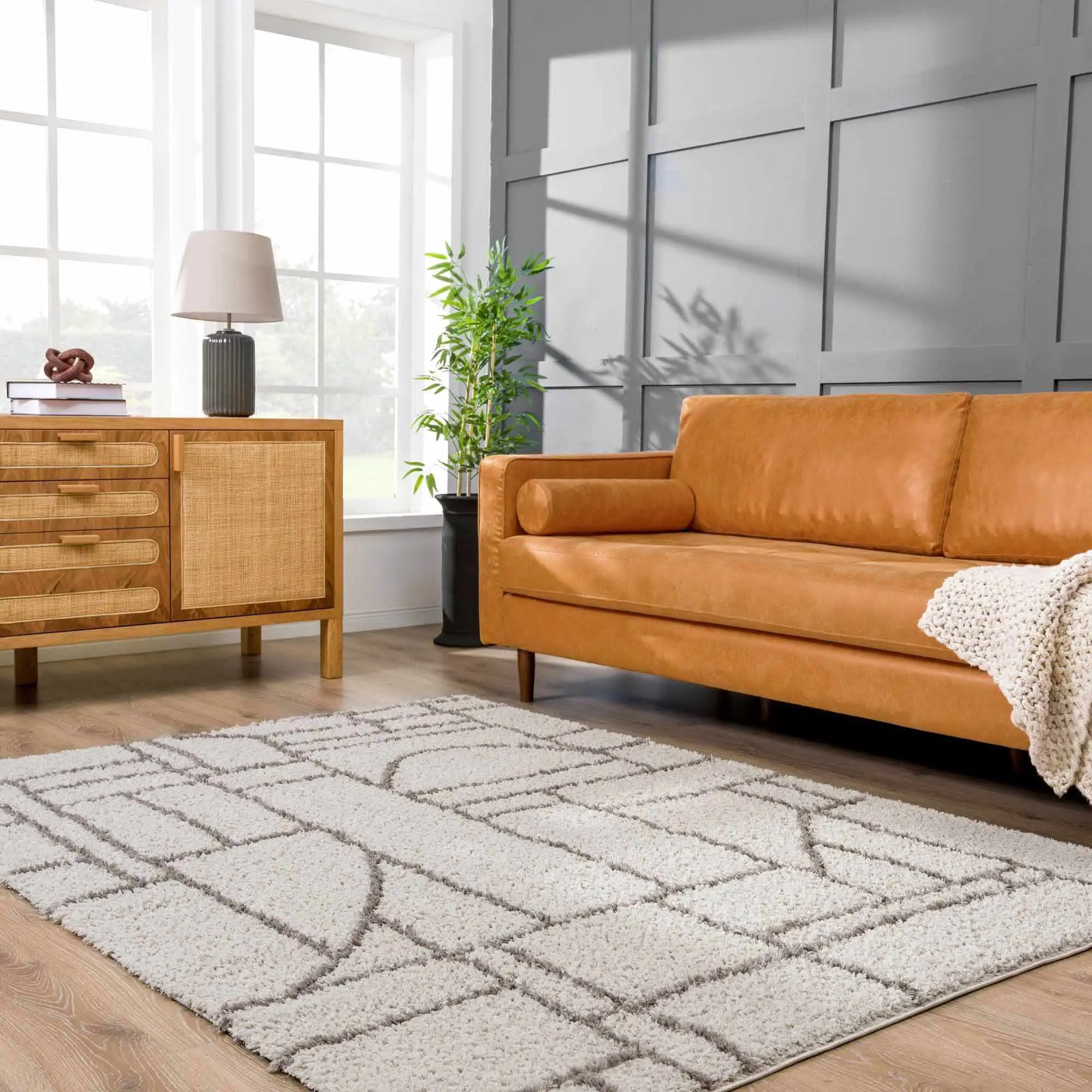 Andia Gray Area Rug - Clearance by Boutique Rugs