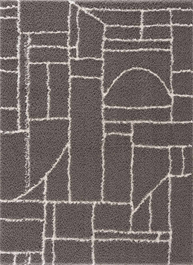 Andia Charcoal Area Rug - Clearance by Boutique Rugs
