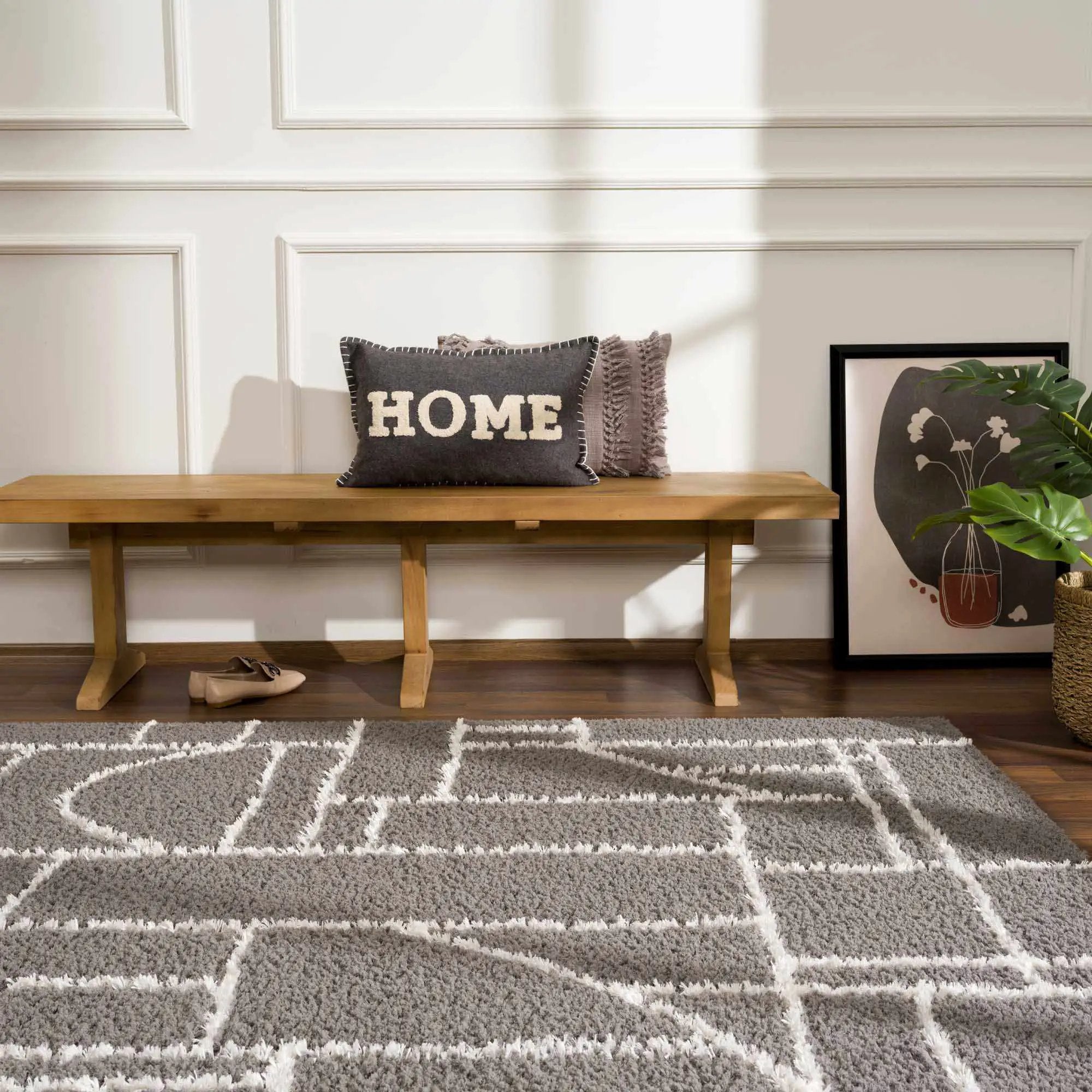 Andia Charcoal Area Rug - Clearance by Boutique Rugs
