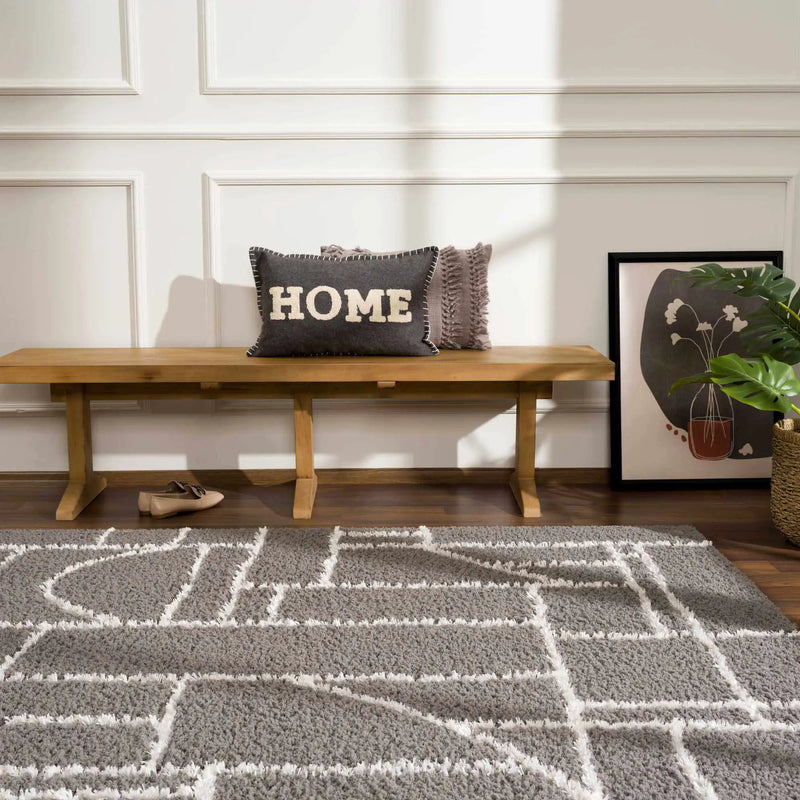 Andia Charcoal Area Rug - Clearance by Boutique Rugs