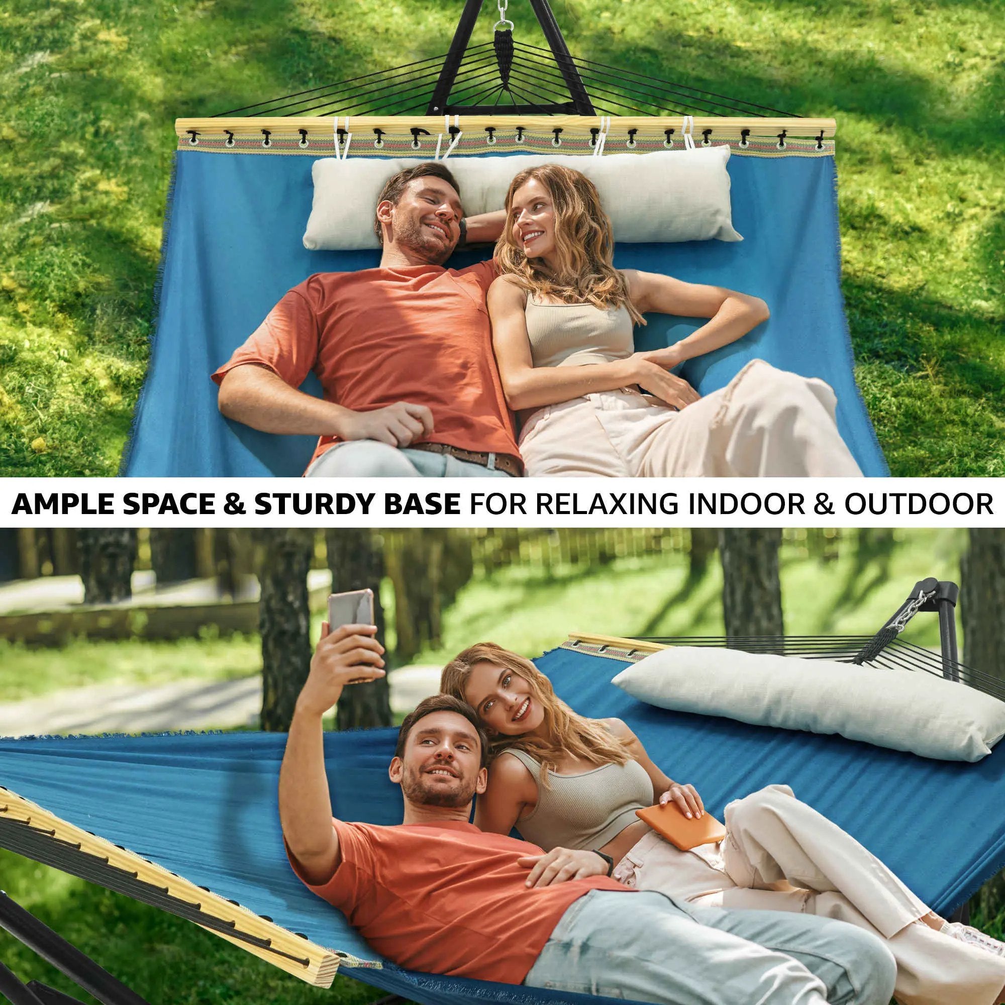 Tranquillo Unity Canvas Hammock Stand for Ultimate Relaxation by Megsu