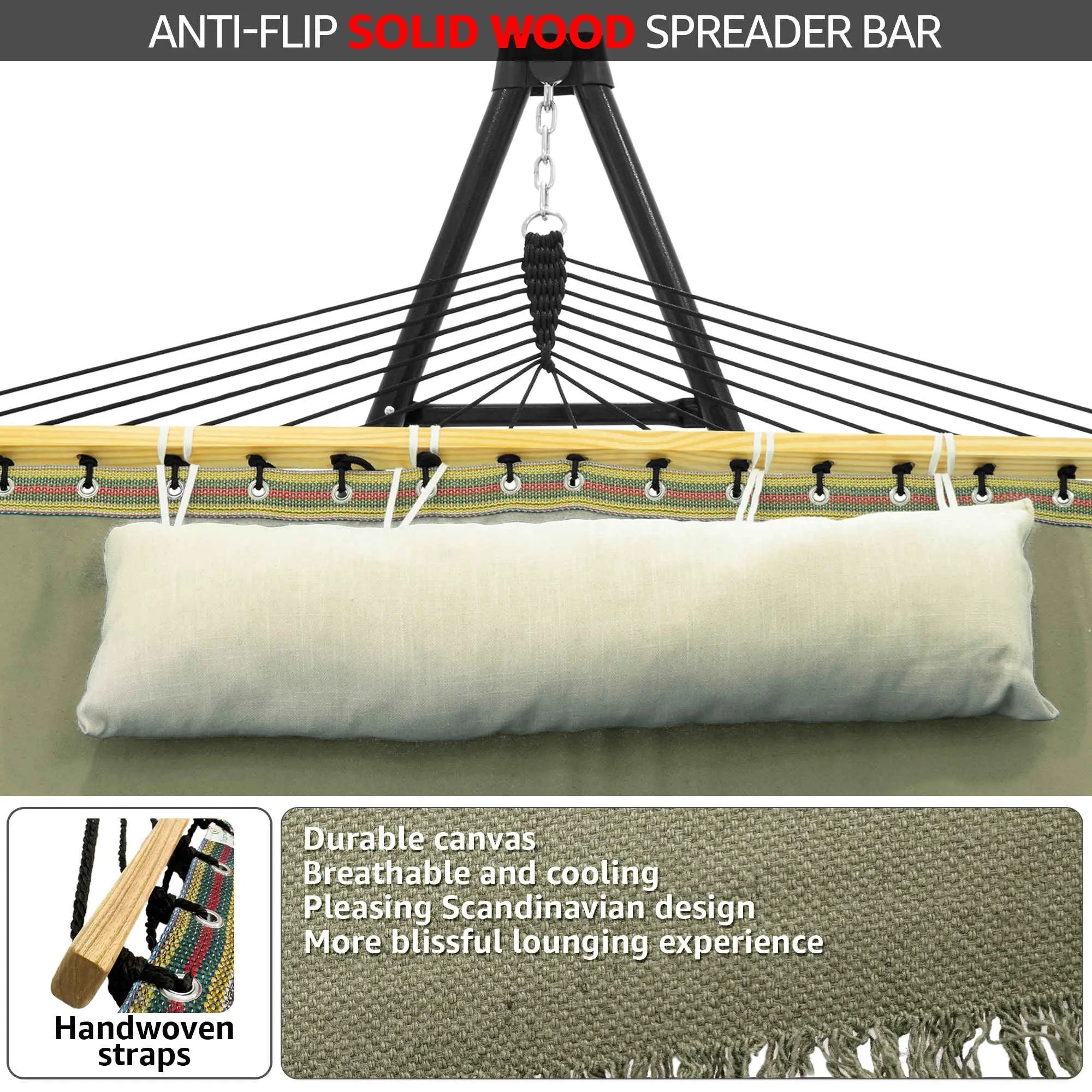 Tranquillo Unity Canvas Hammock Stand for Ultimate Relaxation by Megsu