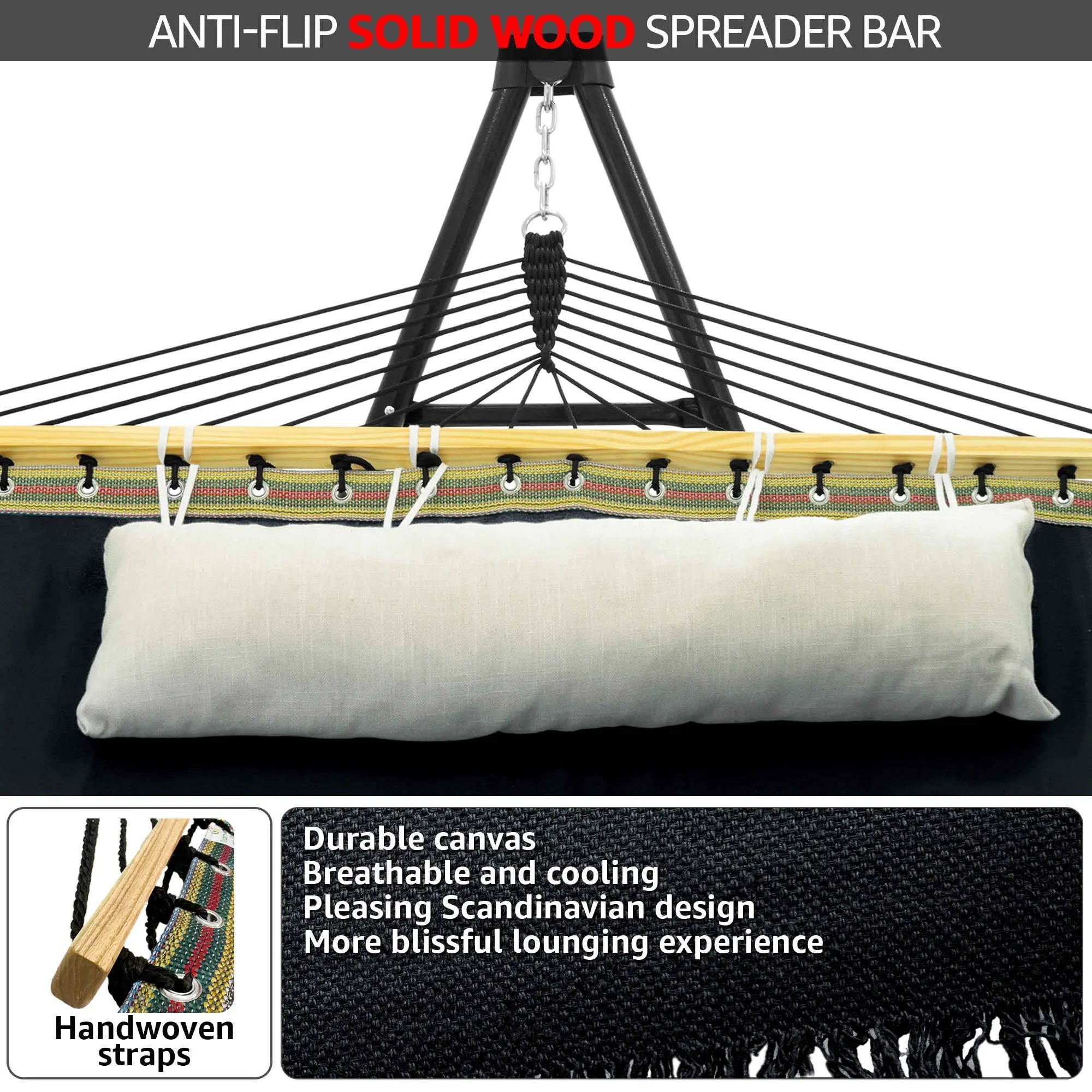 Tranquillo Unity Canvas Hammock Stand for Ultimate Relaxation by Megsu