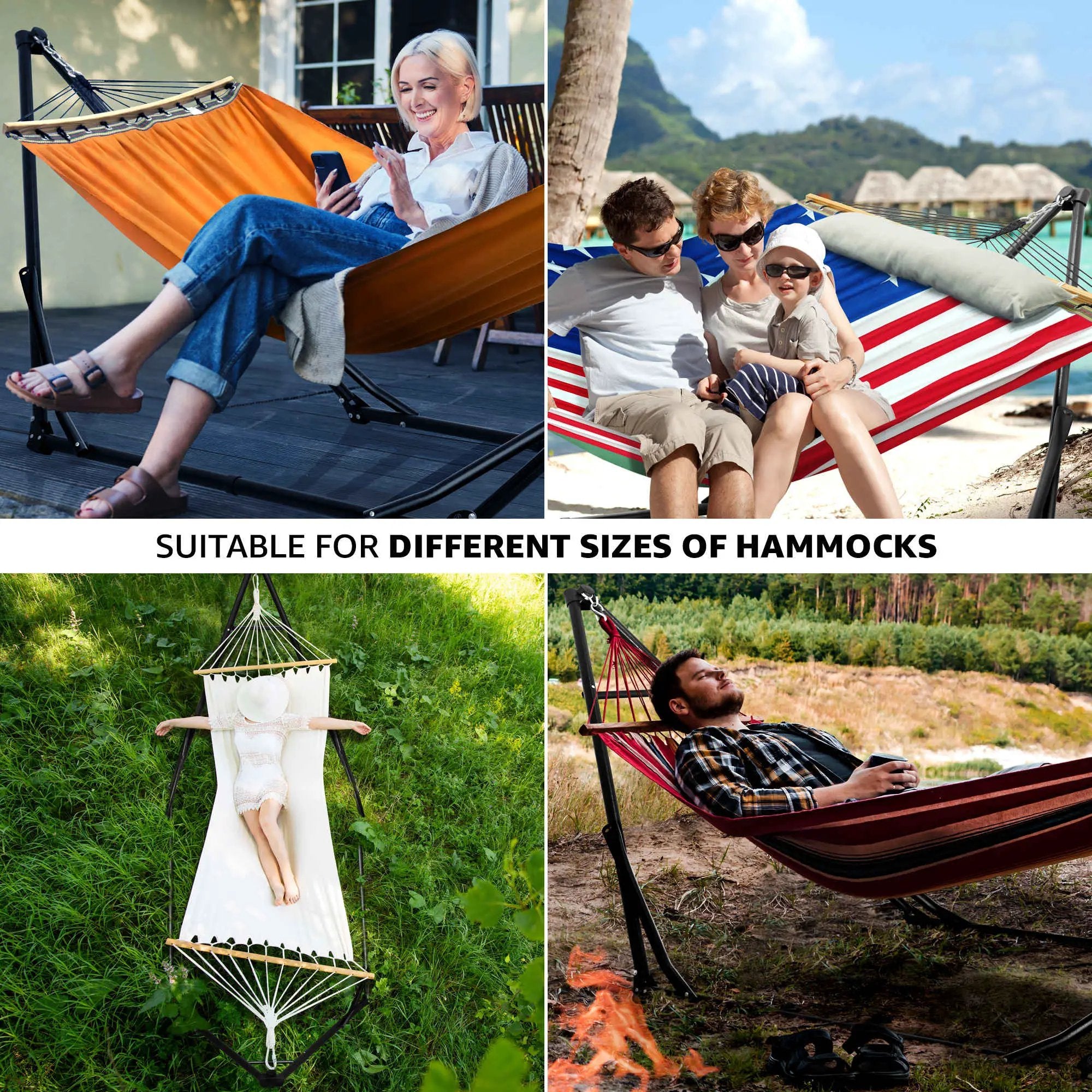 Tranquillo Unity Canvas Hammock Stand for Ultimate Relaxation by Megsu