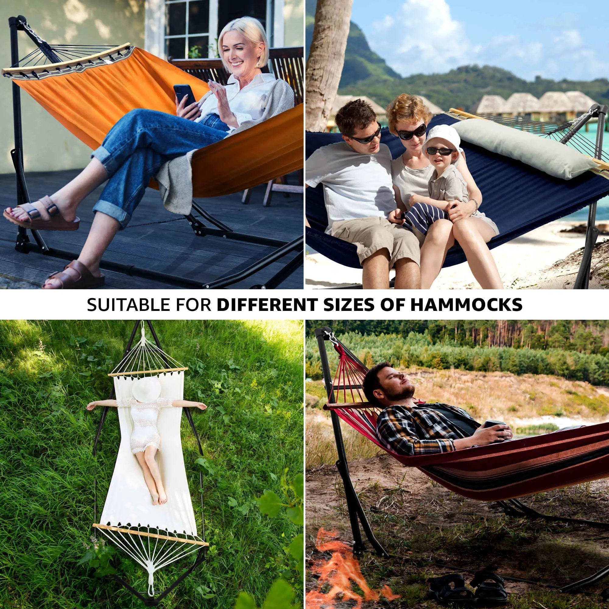 Tranquillo Unity Canvas Hammock Stand for Ultimate Relaxation by Megsu