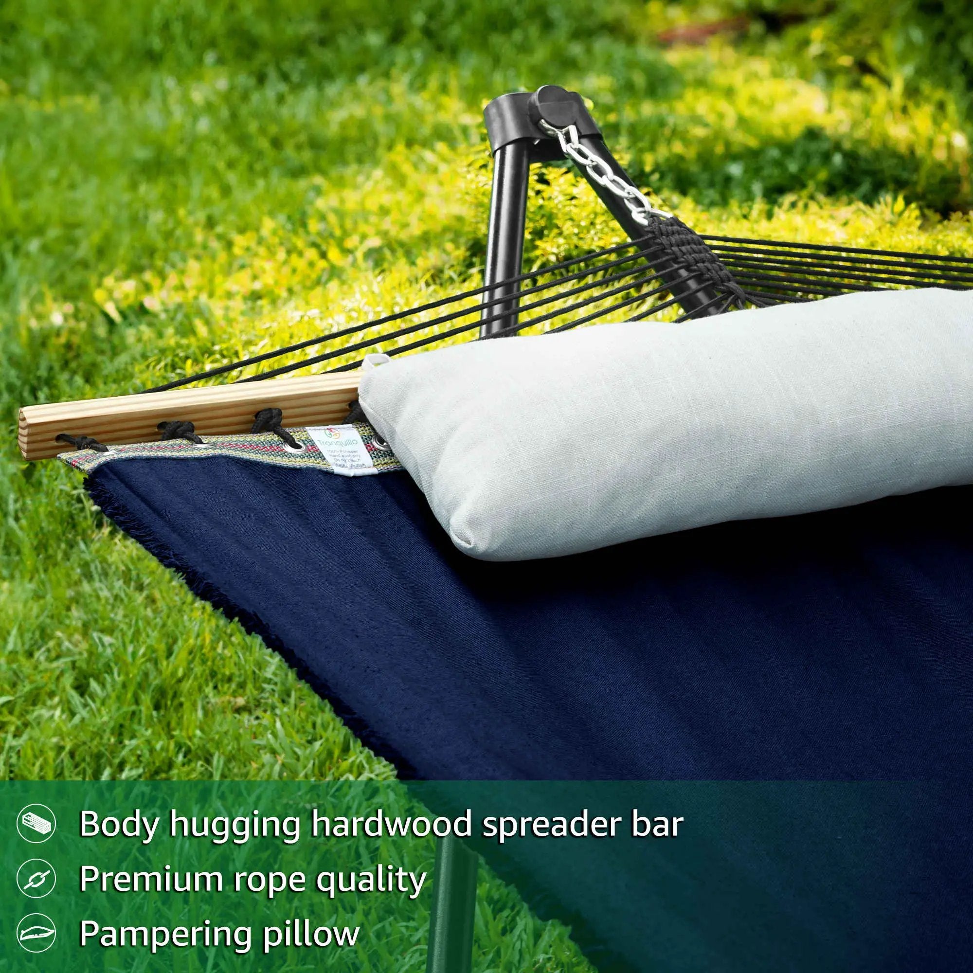 Tranquillo Unity Canvas Hammock Stand for Ultimate Relaxation by Megsu
