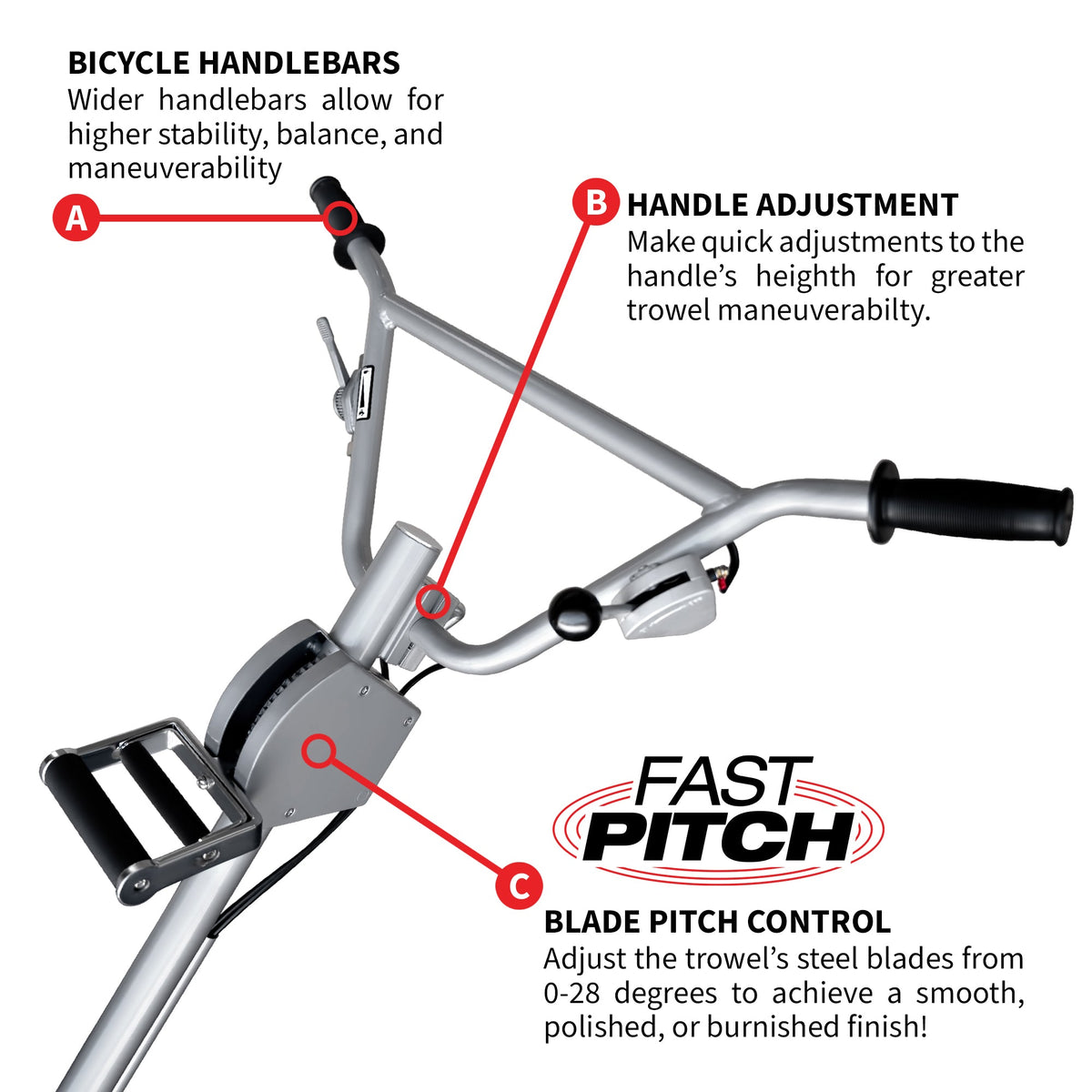 46" Honda Concrete Fast Pitch Power Trowel with 13HP Honda GX390 Finishing Blades Finishing Tool, photo 5 of 12