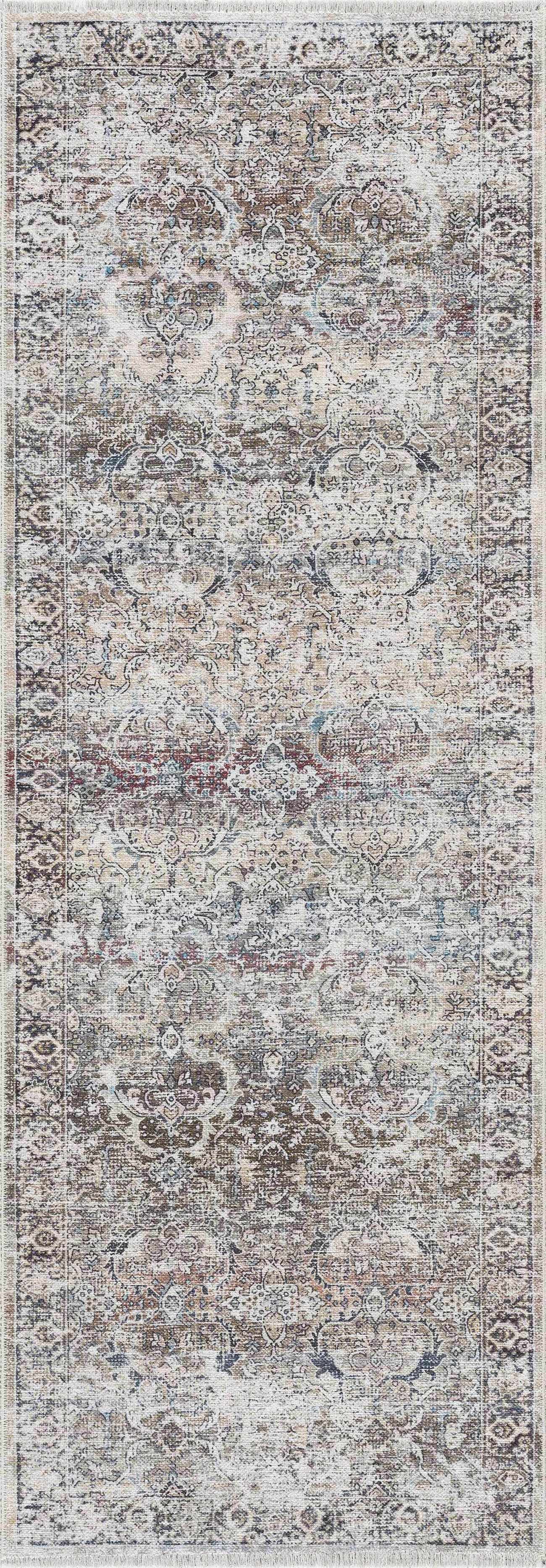 Olive Holi-2304 Washable Area Rug by Boutique Rugs
