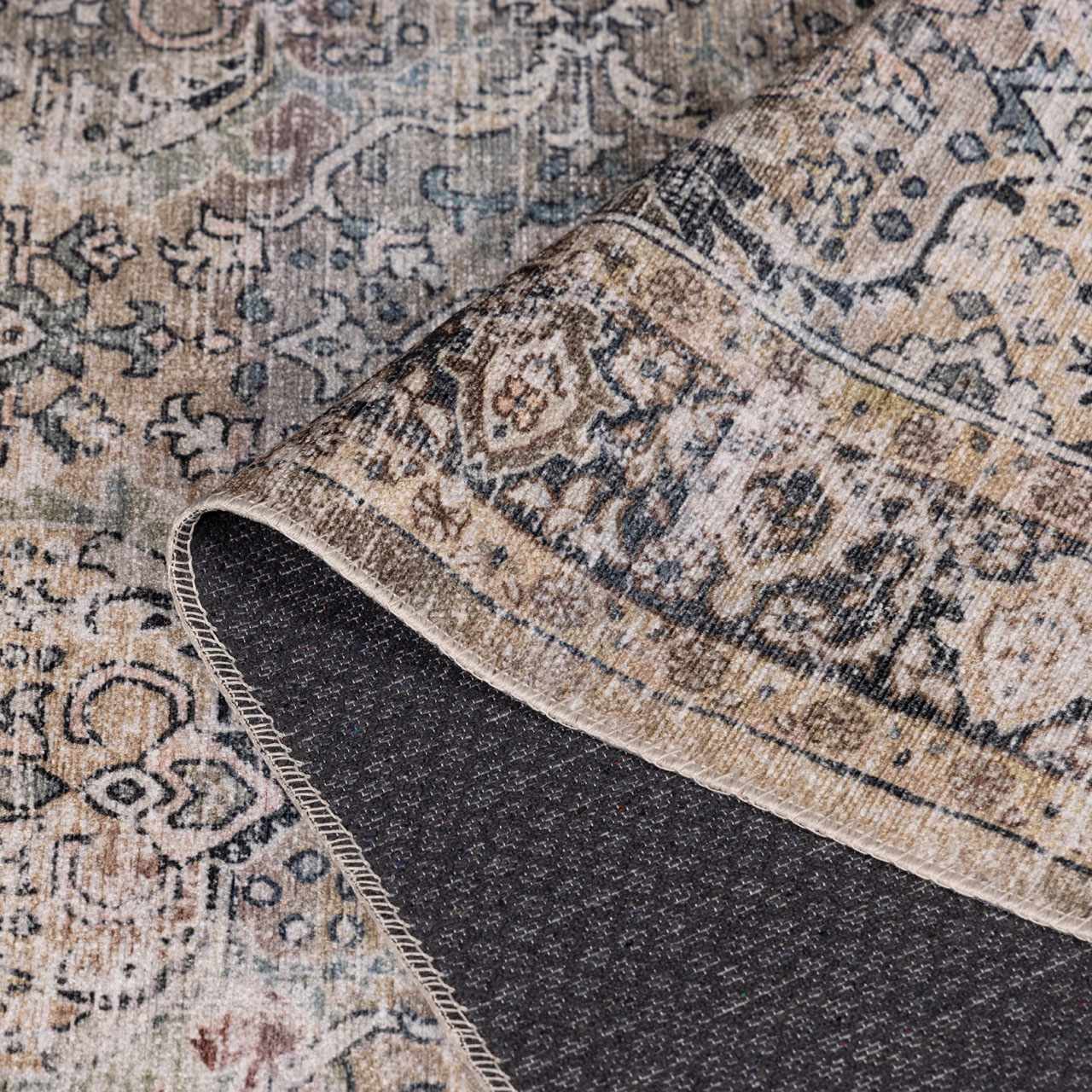 Olive Holi-2304 Washable Area Rug by Boutique Rugs