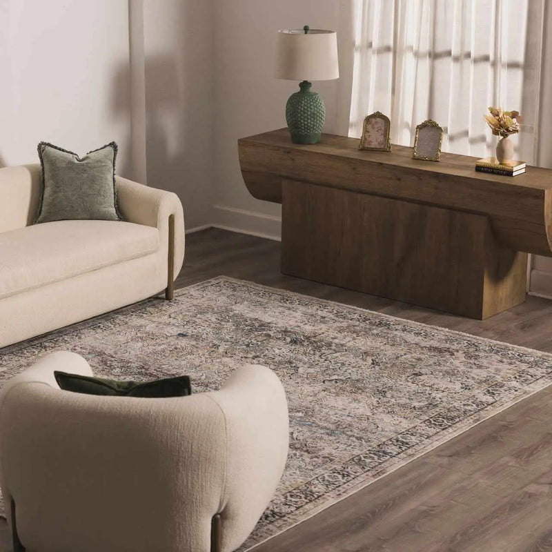 Olive Holi-2304 Washable Area Rug by Boutique Rugs