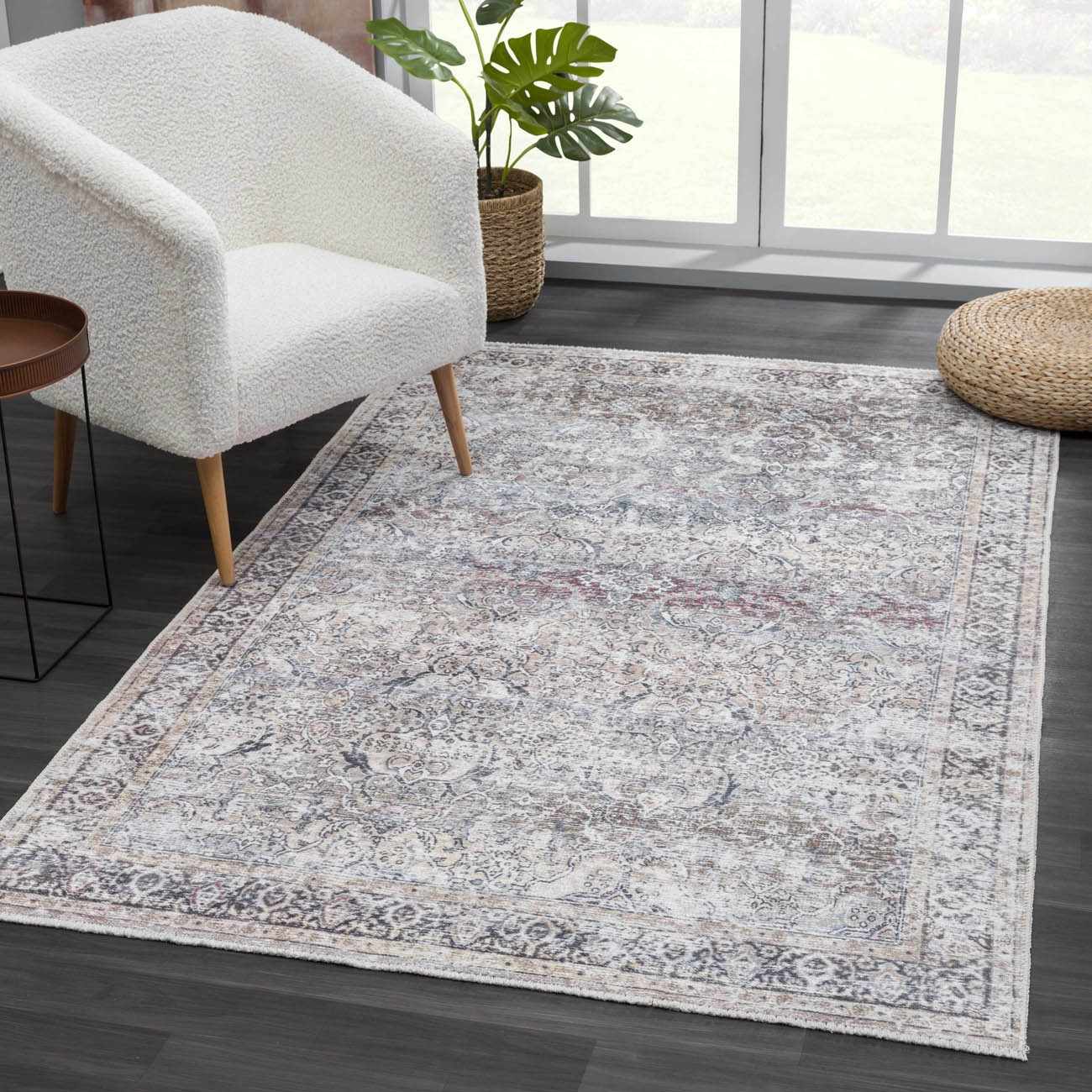 Olive Holi-2304 Washable Area Rug by Boutique Rugs