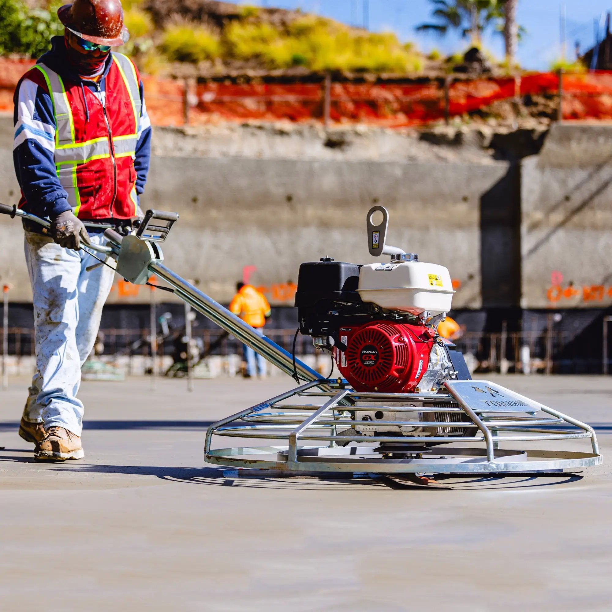 36" Honda Concrete Fast Pitch Power Trowel with 9HP Honda GX270 Finishing Blades Finishing Tool by Tomahawk Power