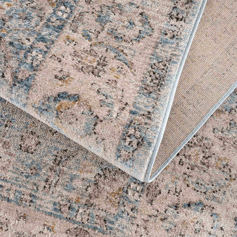 Anana Silver Blue & Beige Area Rug - Clearance by Boutique Rugs