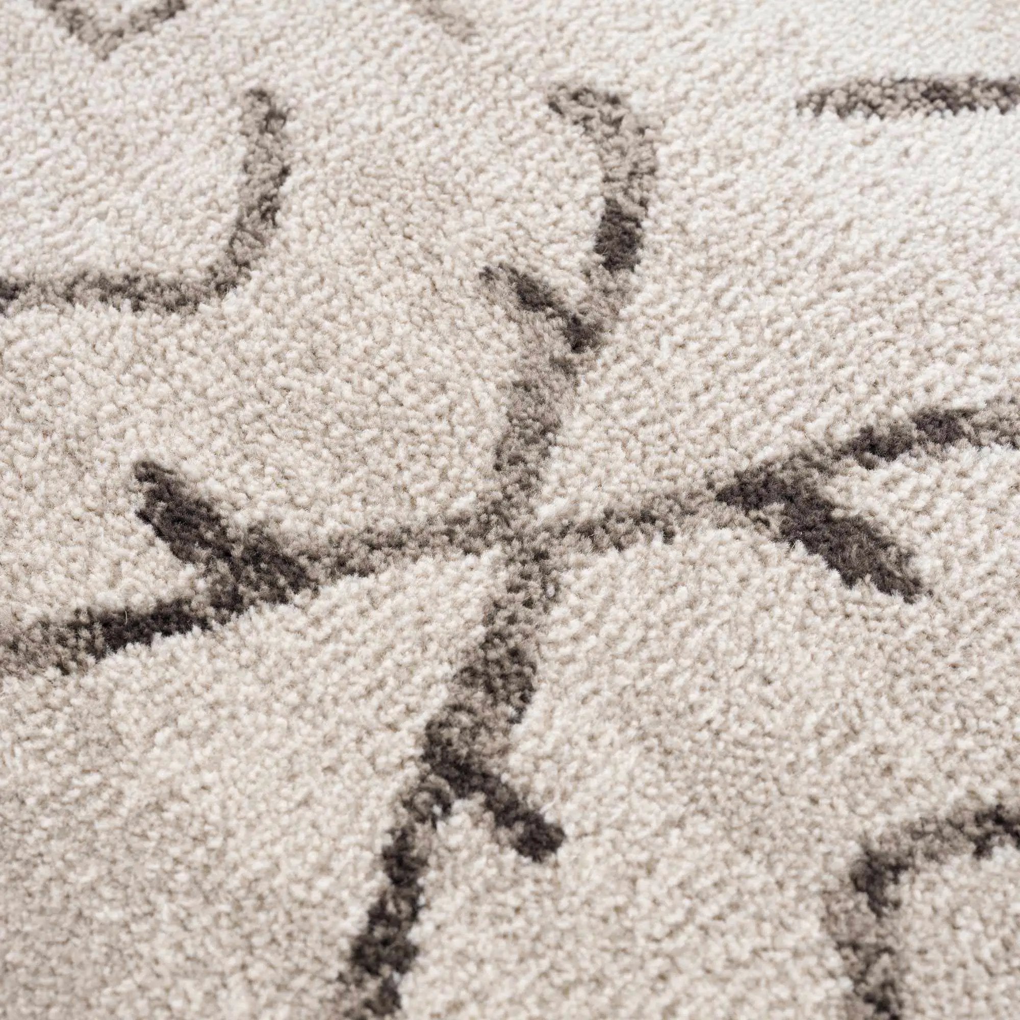 Azzan Cream & Charcoal Area Rug - Clearance by Boutique Rugs