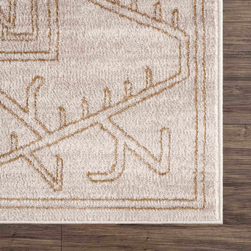 Divya Cream & Gold Area Rug - Clearance by Boutique Rugs