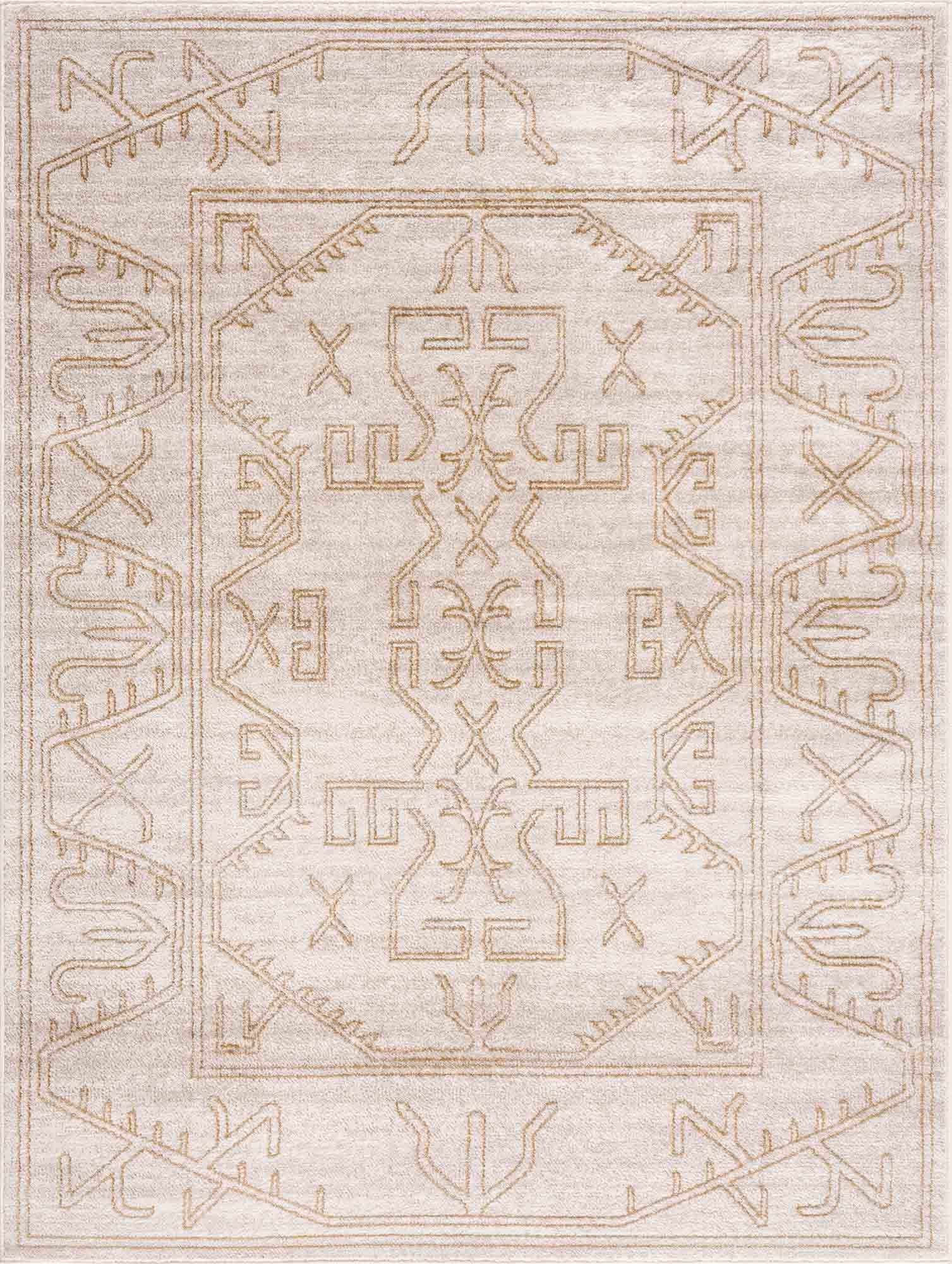 Divya Cream & Gold Area Rug - Clearance by Boutique Rugs
