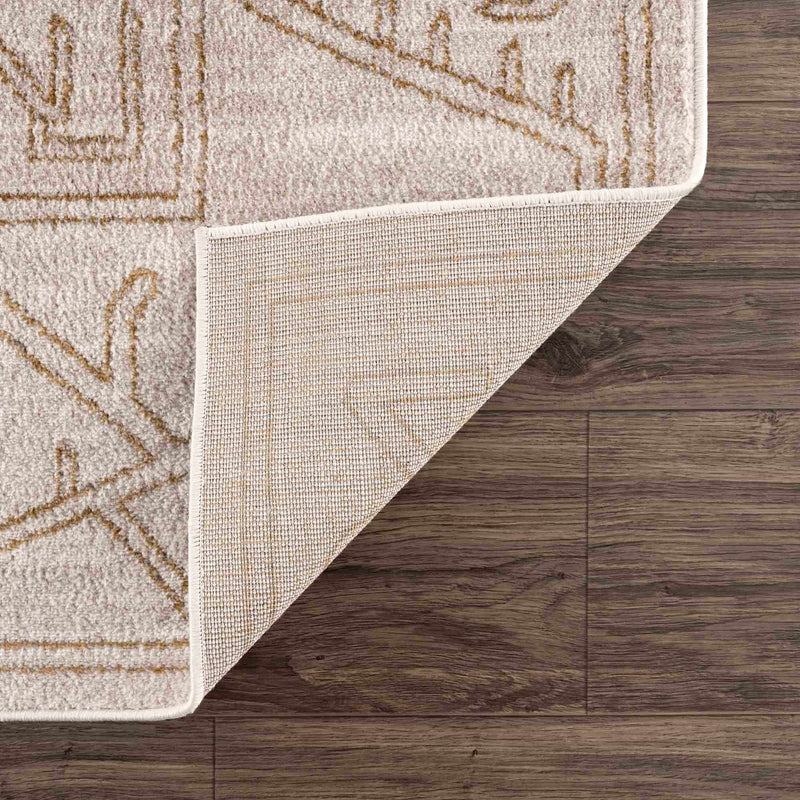 Divya Cream & Gold Area Rug - Clearance by Boutique Rugs