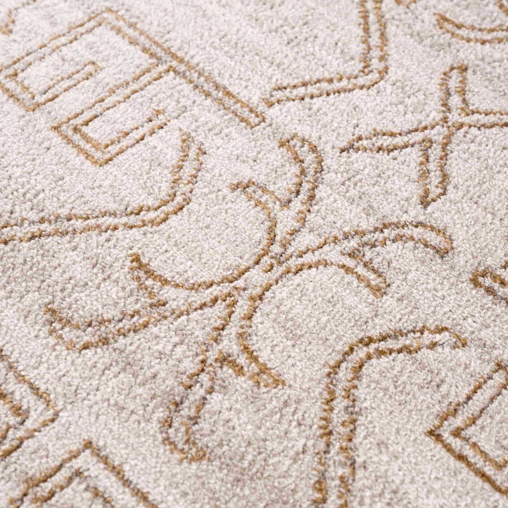 Divya Cream & Gold Area Rug - Clearance by Boutique Rugs