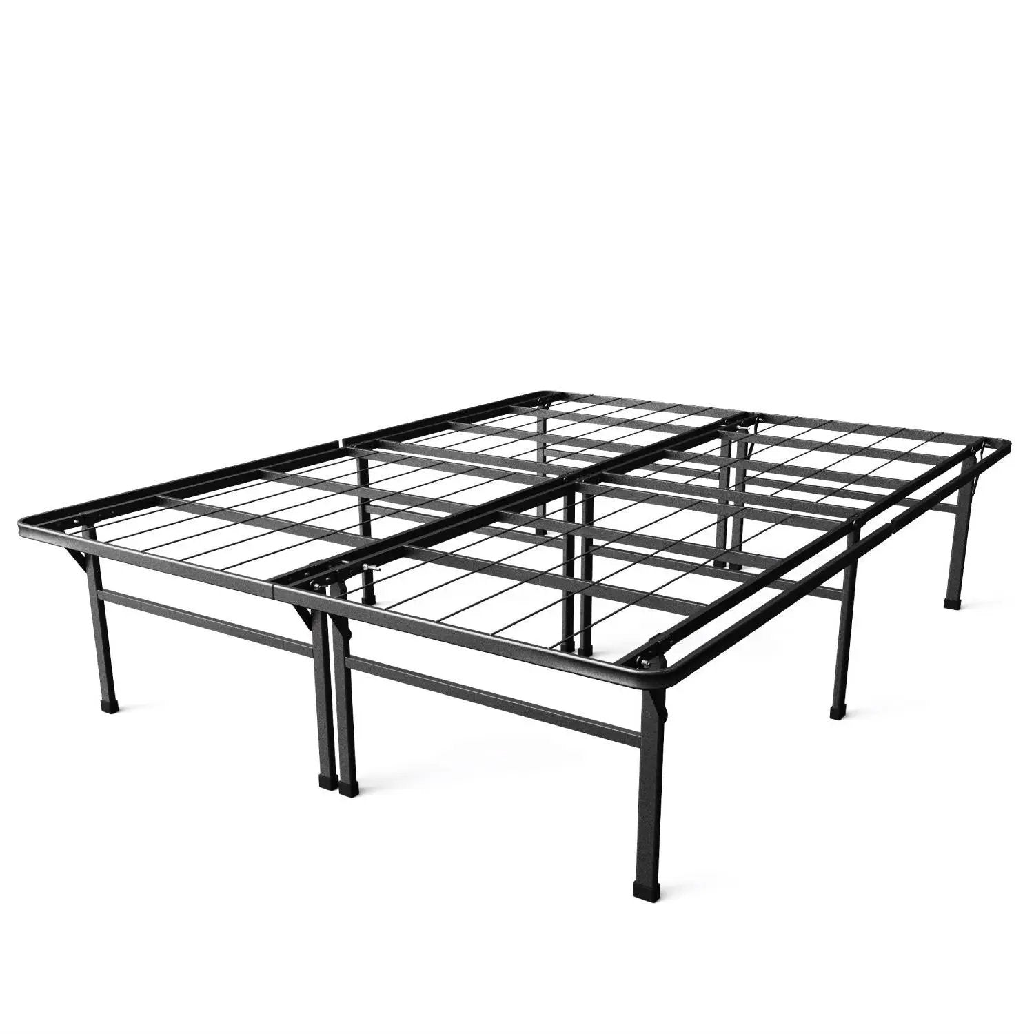 Full size 18-inch High Rise Folding Metal Platform Bed Frame by HomePacific