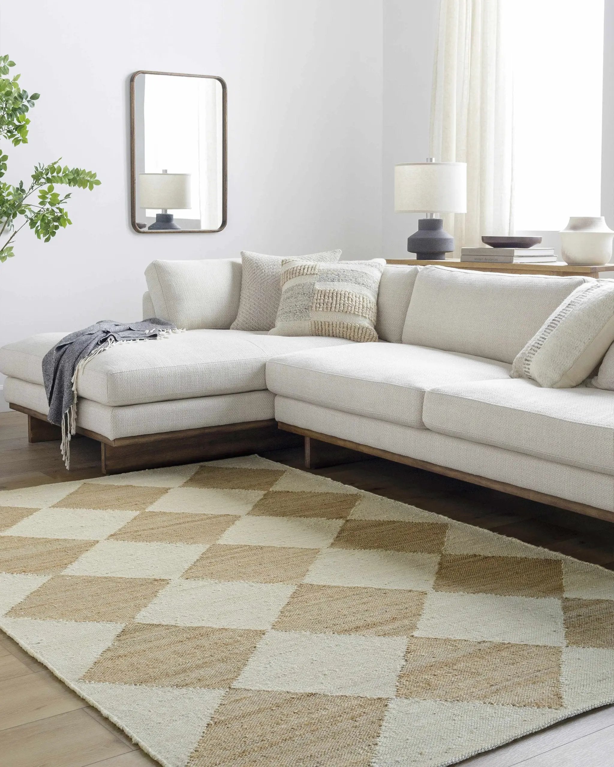 Andrin Beige Area Rug by Boutique Rugs
