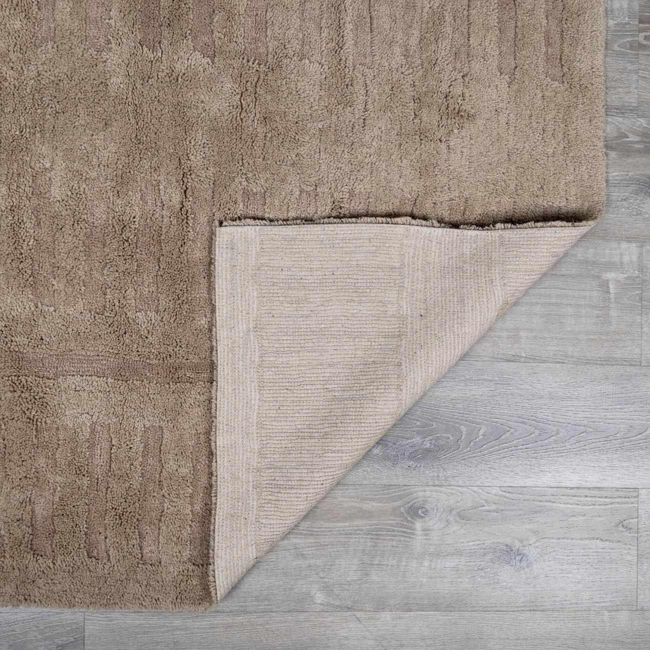 Washable Handmade Wool Rug - Brown - Clearance by Boutique Rugs