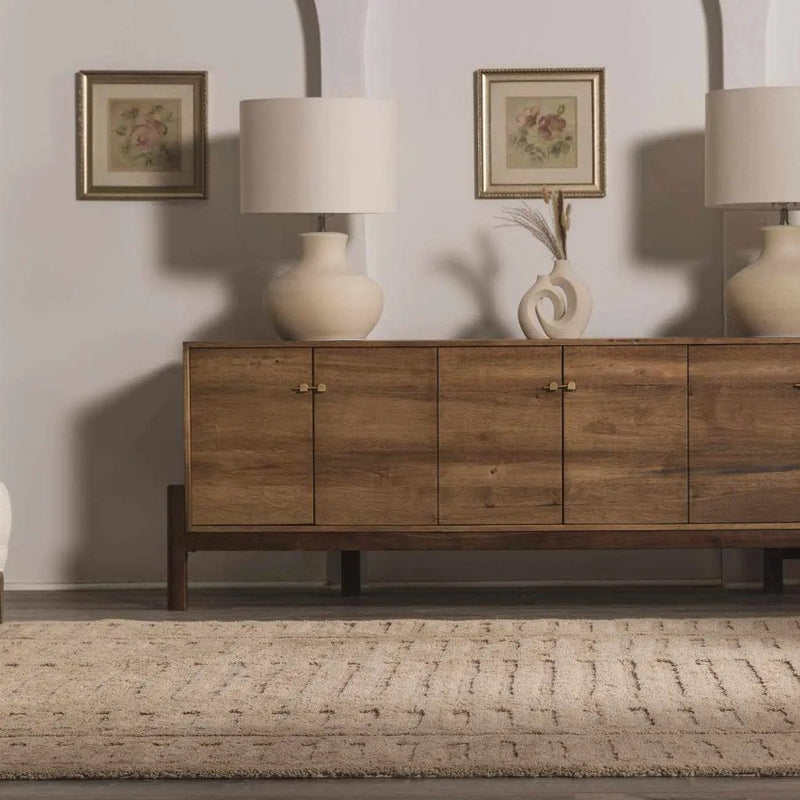 Washable Handmade Wool Rug - Brown - Clearance by Boutique Rugs