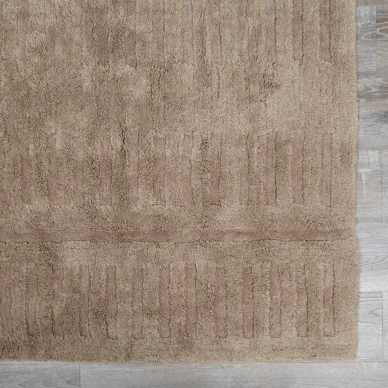 Washable Handmade Wool Rug - Brown - Clearance by Boutique Rugs