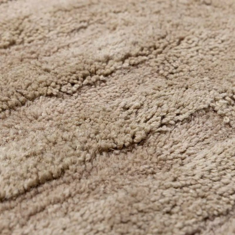 Washable Handmade Wool Rug - Brown - Clearance by Boutique Rugs