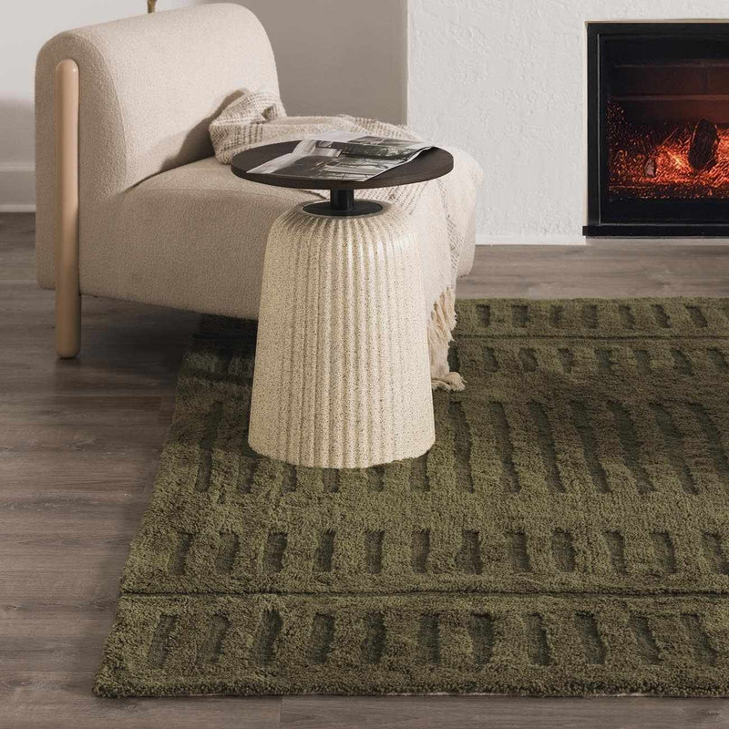 Washable Wool Rug - Green - Clearance by Boutique Rugs