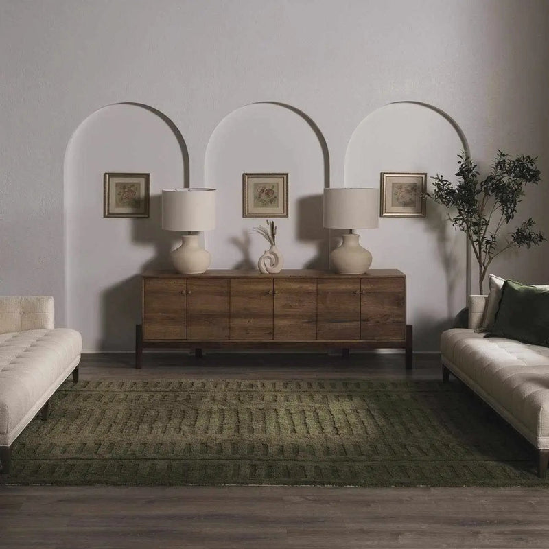 Washable Wool Rug - Green - Clearance by Boutique Rugs