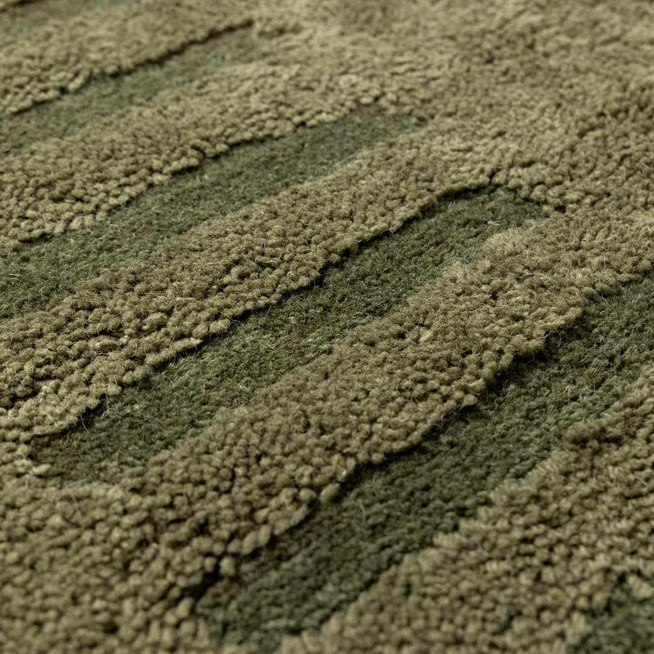 Washable Wool Rug - Green - Clearance by Boutique Rugs