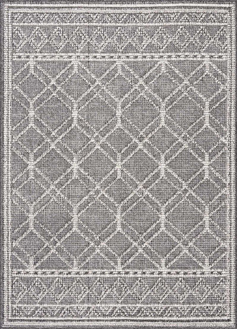 Diah Black & Bone Outdoor Area Rug - Clearance by Boutique Rugs