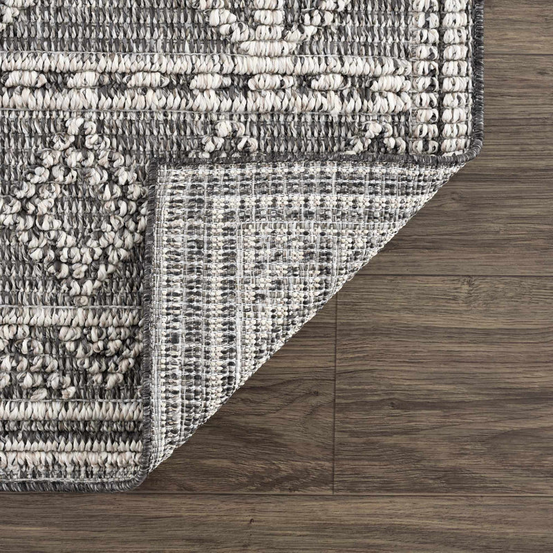 Diah Black & Bone Outdoor Area Rug - Clearance by Boutique Rugs