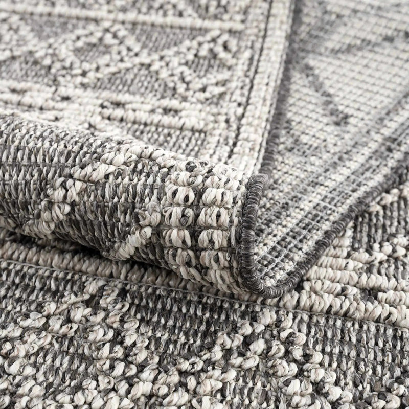 Diah Black & Bone Outdoor Area Rug - Clearance by Boutique Rugs