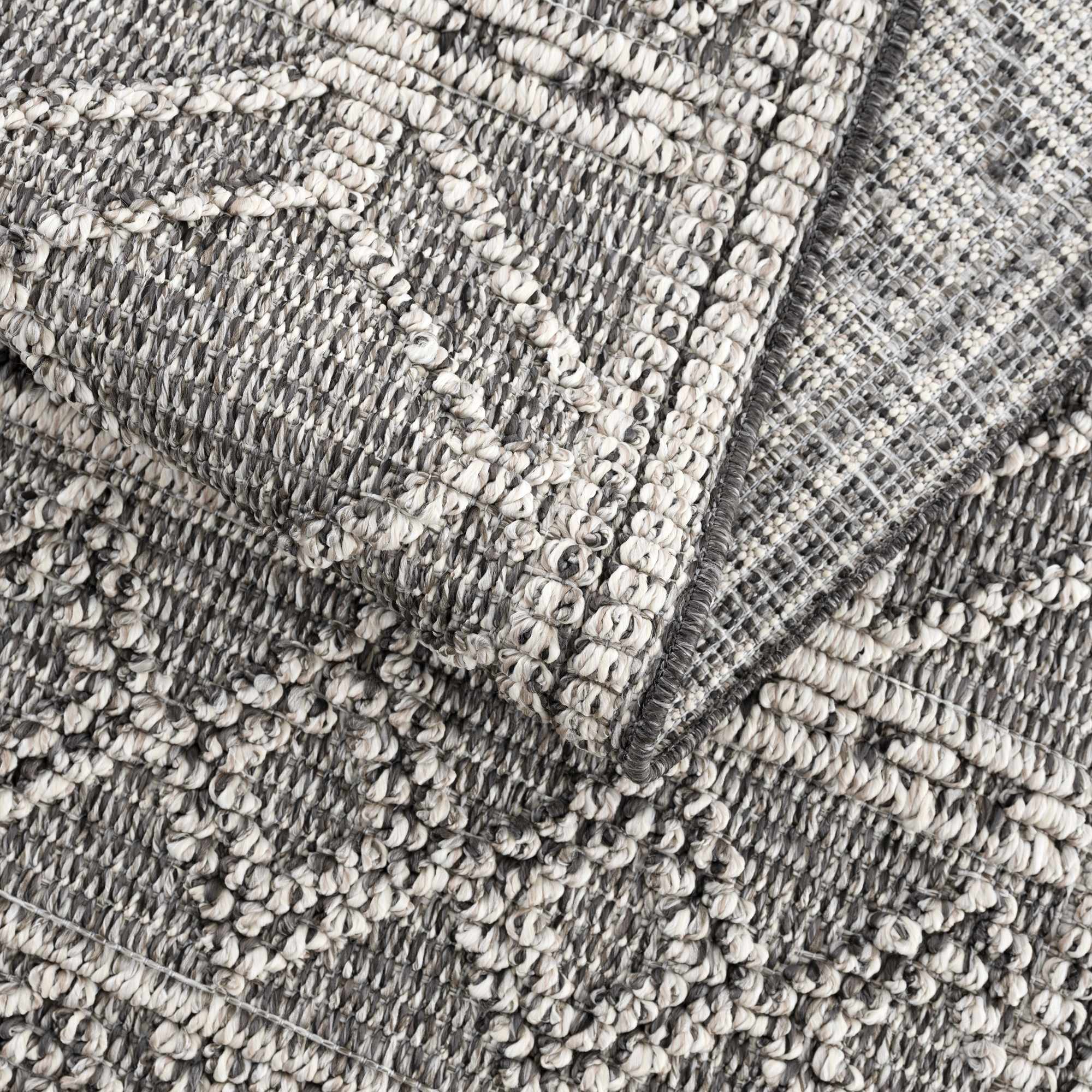 Diah Black & Bone Outdoor Area Rug - Clearance by Boutique Rugs