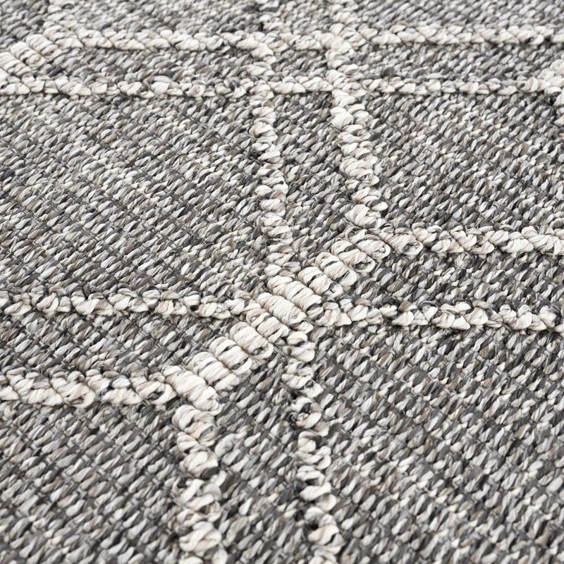 Diah Black & Bone Outdoor Area Rug - Clearance by Boutique Rugs