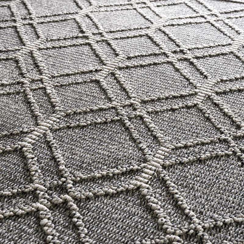 Diah Black & Bone Outdoor Area Rug - Clearance by Boutique Rugs