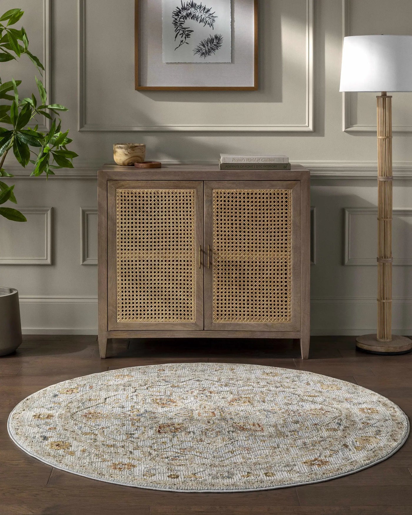 Huguley Floral Cream Luxe Rug by Boutique Rugs