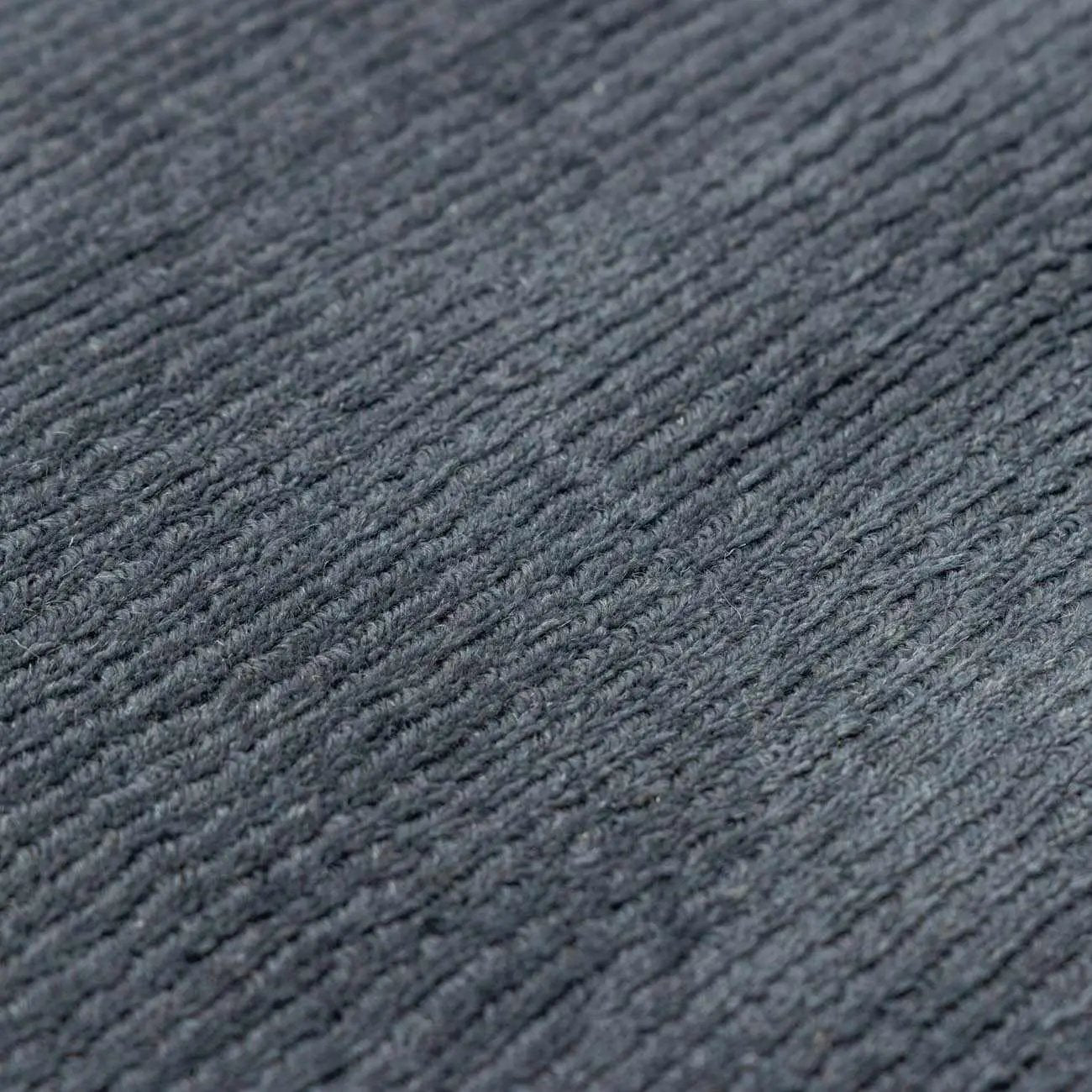 Brockton Solid Night Blue Wool Rug by Boutique Rugs