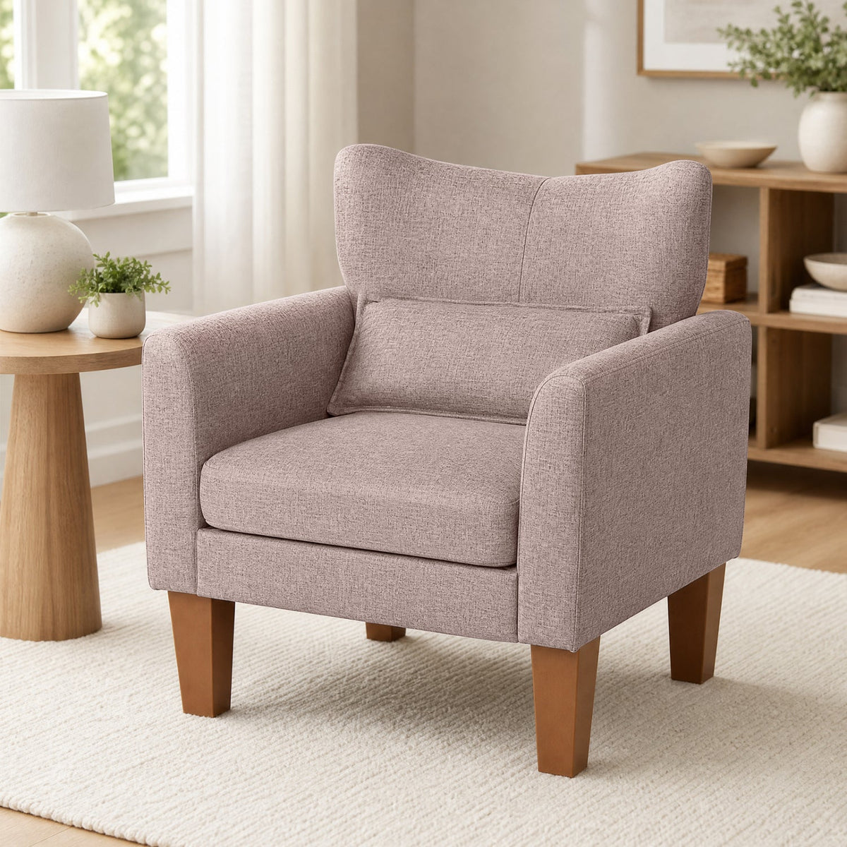 Accent Chair with Removable Cushion & Pillow for Living Room, photo 3 of 3