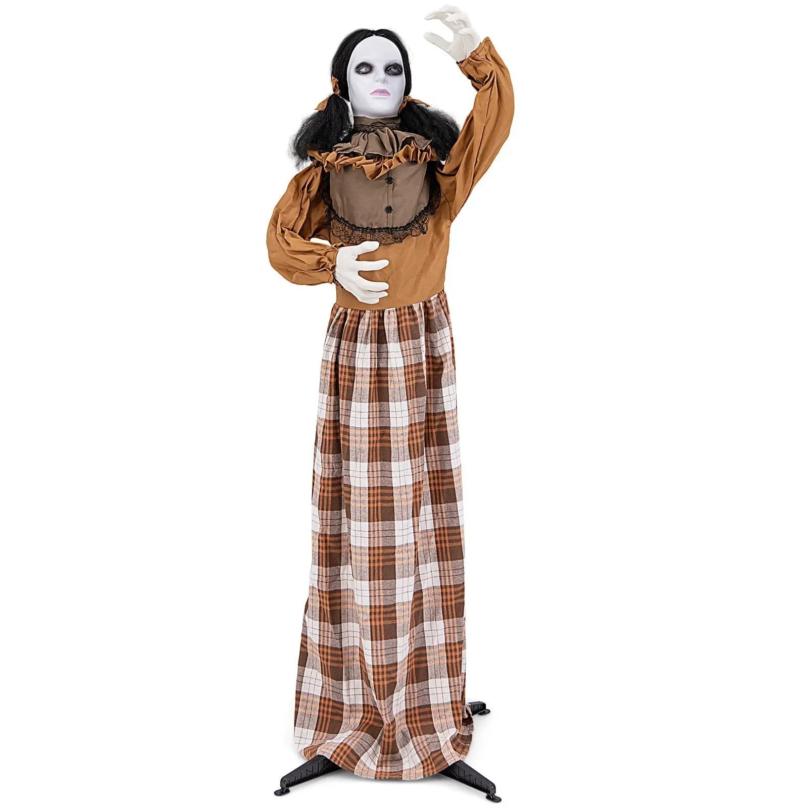 Halloween Animatronic Haunted Woman with Pop Up Head and Control Button by DirectDeals