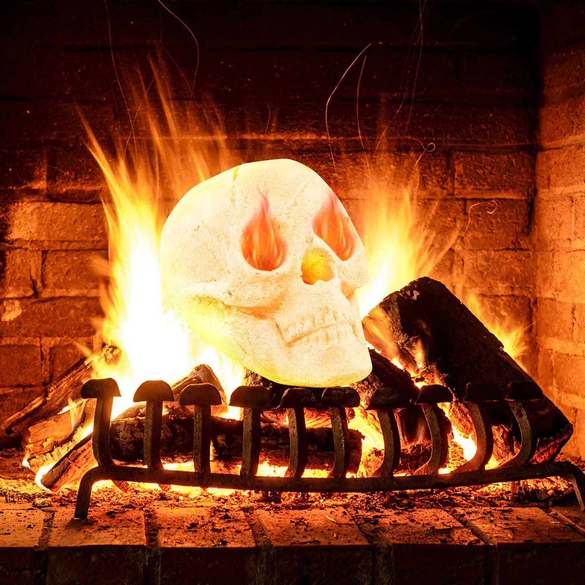 Halloween Fire Pit Skull Halloween Decoration by DirectDeals
