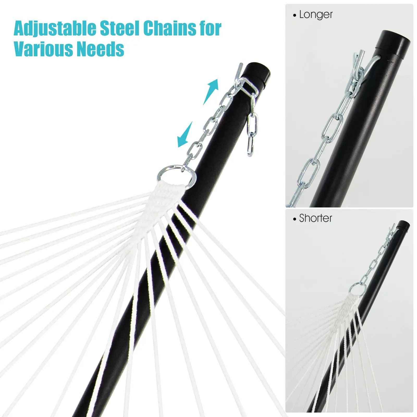 2-Person Heavy-Duty Hammock Stand with Storage Bag by DirectDeals