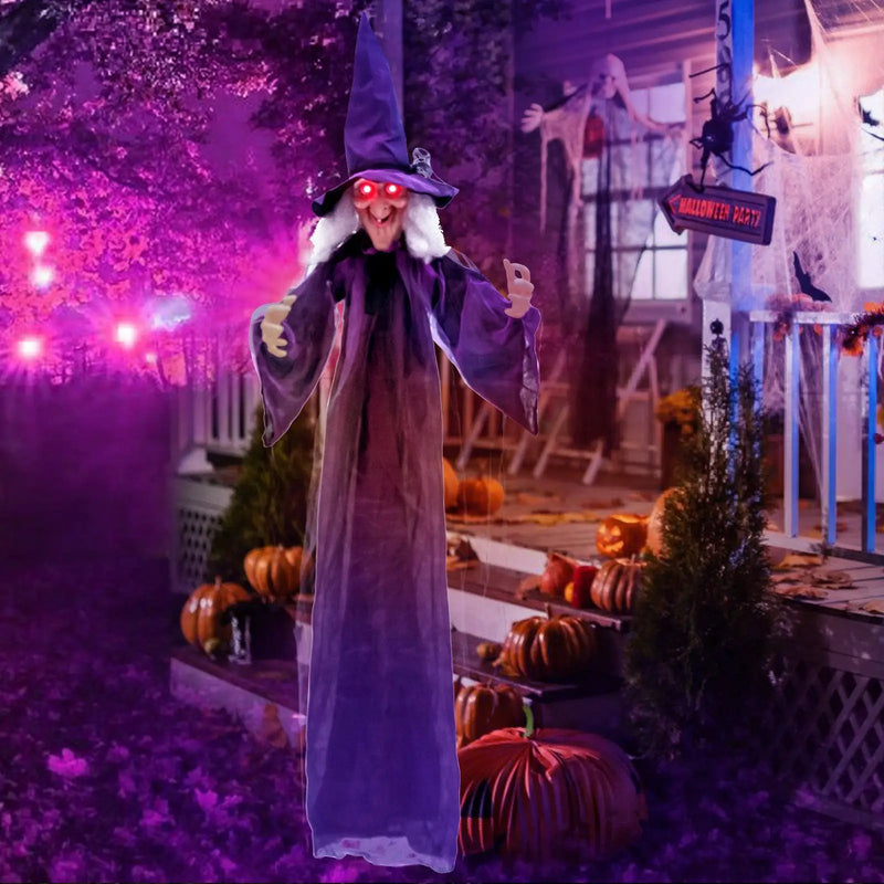 Hanging Halloween Decoration with Pre-Recorded Phrases by DirectDeals